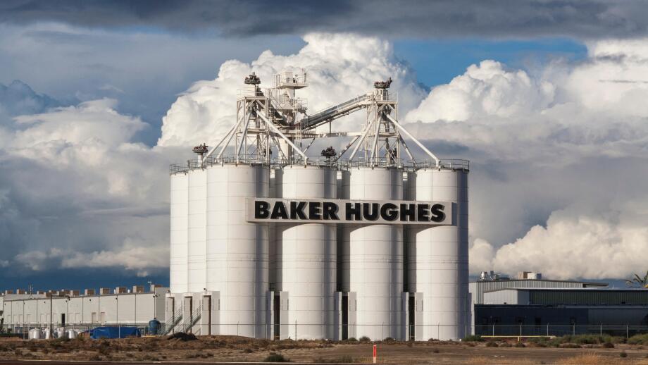 Bakersfield headquarters of Baker Hughes who recently merged with Halliburton making it the largest supplier of oil and gas deve