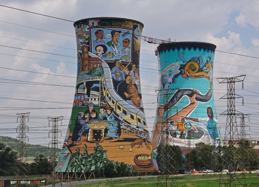 Power station Soweto South Africa in 2012 from Alamy 16Apr24