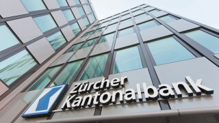 Headquarters of Zurich Cantonal Bank "ZKB" (Zurcher Kantonalbank) in Zurich. Image shot 2013. Exact date unknown.