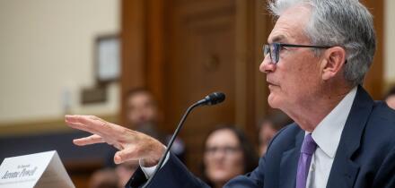 Jerome H. Powell, Chair of the Board of Governors of the Federal Reserve System appears before a House Committee on Financial Services hearing ?The Federal Reserve's Semi-Annual Monetary Policy Report? in the Rayburn House Office Building in Washington, D