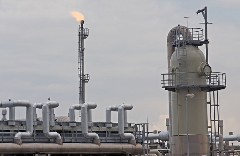 Wingas natural gas storage facility, Rehden, Lower Saxony, Germany.