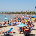 The beach at Salou in Catalonia, Spain
