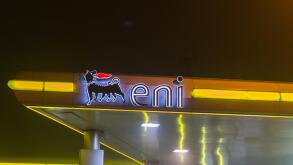 Emblem of ENI, Italy's national oil company