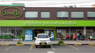 Colombia, Bogota, Carulla, supermarket, shopping, coronavirus, LatAm, 575