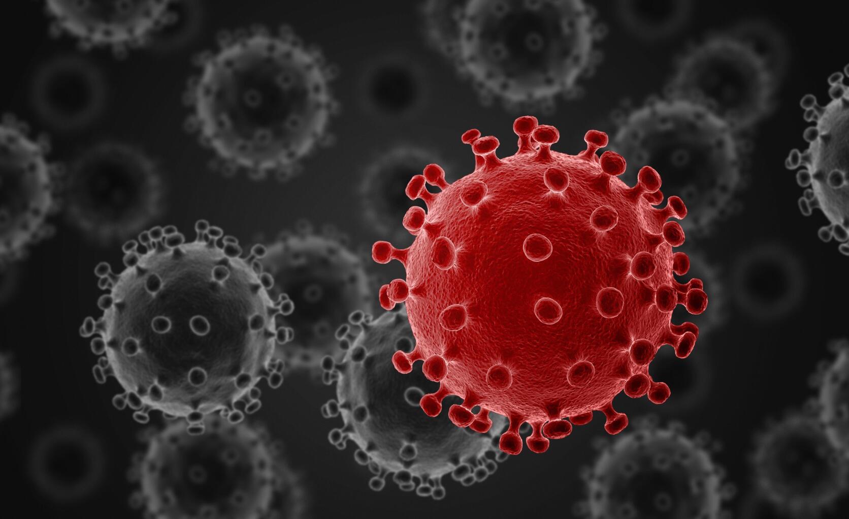 COVID-19. Coronavirus outbreak. 2019-2020. 3d illustration.