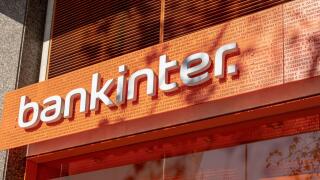 Palma de Mallorca, Spain; january 12 2024: An international banking office of the Bankinter company, in Palma de Mallorca, Spain