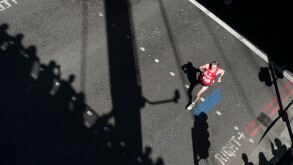 Competitors in the 2014 London Marathon.