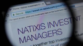The Natixis Investment Managers website seen through a magnifying glass