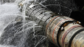 burst pipe