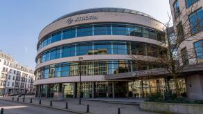 Exterior view of the headquarters of Athora Belgium, formerly Generali Belgium, a Belgian insurance company specializing in savings and pensions