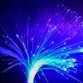 Abstract Internet technology fiber optic background