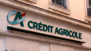 paris , France-september 14, 2015: Credit Agricole is a French cooperative bank partly stemming originally from the agricultural sector. This office i