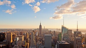 New York Skyline Manhattan New York City Skyline Empire State Building View of New at Dusk