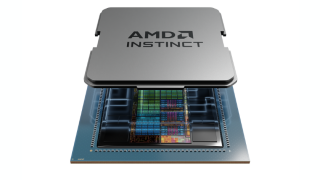 An AMD MI300X accelerator