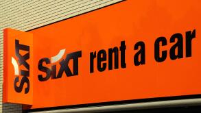 Logo SIXT. Image shot 11/2014. Exact date unknown.