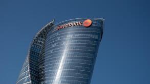 Swedbank headquarters on the banks of the Daugava, Riga, Latvia