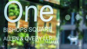 Allen & Overy LLP - Offices of Top Law firm Allen and Overy LLP at One Bishop's Square in London's Spitalfields Market Development