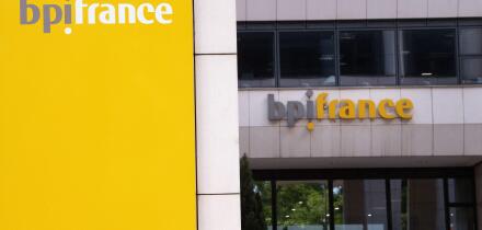A logo of bpifrance bank, on May 06, 2020 in Maisons-Alfort, France. Photo by David Niviere/ABACAPRESS.COM