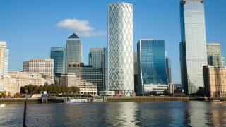 Canary Wharf Docklands London  Photographed in Nov 2019
