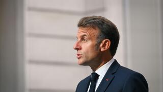 Paris, France. 04th Sep, 2025. French President Emmanuel Macron speaks during a press conference following the hybrid meeting of the volunteer coalition at the Elysee Palace in Paris on September 4, 2025. Photo by Firas Abdullah/ABACAPRESS.COM Credit: Aba