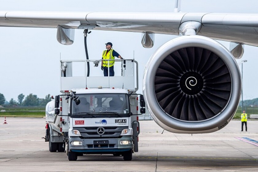 Sustainable aviation fuel Germany 2022 from Alamy 20Apr23 575x375