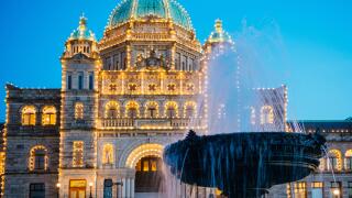 View of Parliament building, British Columbia, Canada