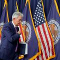 Federal Reserve Board Chair Jerome Powell ends his news conference at the Federal Reserve in Washington, Wednesday, May 1, 2024. (AP Photo/Susan Walsh)