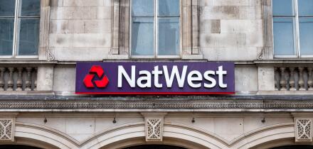 London, UK- May 5, 2022:The sign for NatWest Bank in London