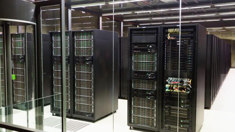 Server room in data center