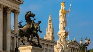 Austria, Vienna, Austrian Parliament Building