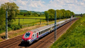 Inter-city rail service ( SNCF ), South of Paris, France