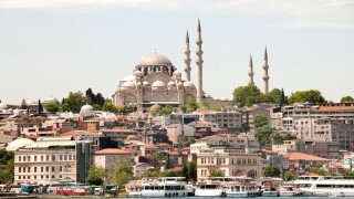 Mosque Suleymaniye Camii Istanbul Turkey Golden Horn