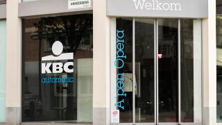 KBC bank at Anneessens straat in Antwerp