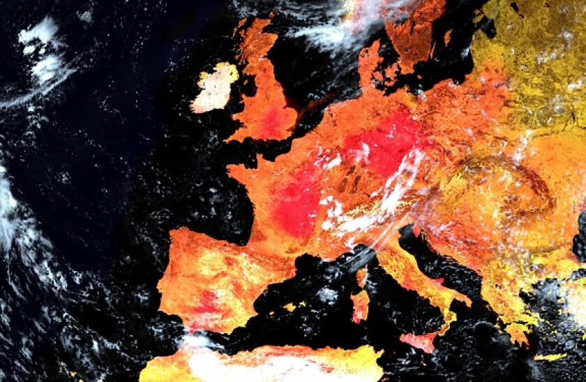 Earth in heatwave from space global warming climate from Adobe 7Jul20 575x375
