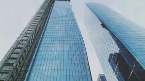One Manhattan West and Two Manhattan West, two of the towers of Manhattan West, a mixed-use development completed in 2022, Hudson Yards, Midtown Manhattan, New York, New York, United States