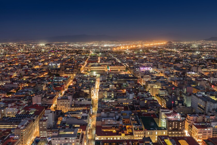 Mexico City, night time, lights, city, LatAm 575