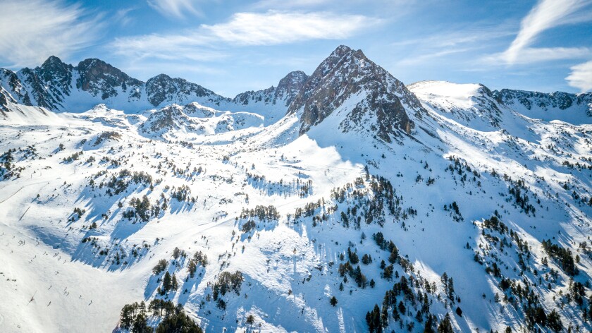 Andorra GrandValira Ski. Pyrenees Mountains