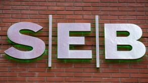 Gothenburg, Sweden. 7th Oct, 2019. Swedish financial group for corporate customers, institutions and private individuals with headquarters in Stockholm, Skandinaviska Enskilda Banken AB (SEB) logo seen in Lindholmen Science Park, Gothenburg. Credit: Karol