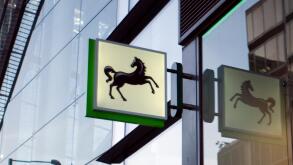 A black horse sign, representing Lloyds Bank, is seen outside a branch of the bank, in central London, Britain on June 22, 2018