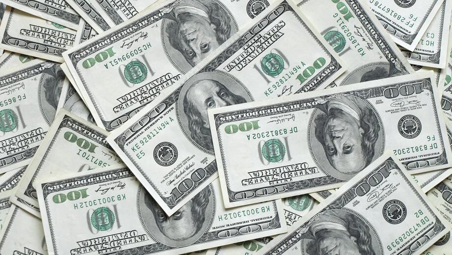 Dollar bills from Alamy 4 Jan
