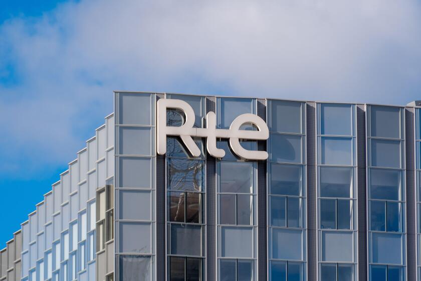Exterior view of the headquarters of RTE (Electricity transmission network), in Paris La Defense