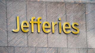 New York, NY - April 9, 2023 : Jefferies Group independent investment bank and financial services company headquarters in Midtown, Manhattan.