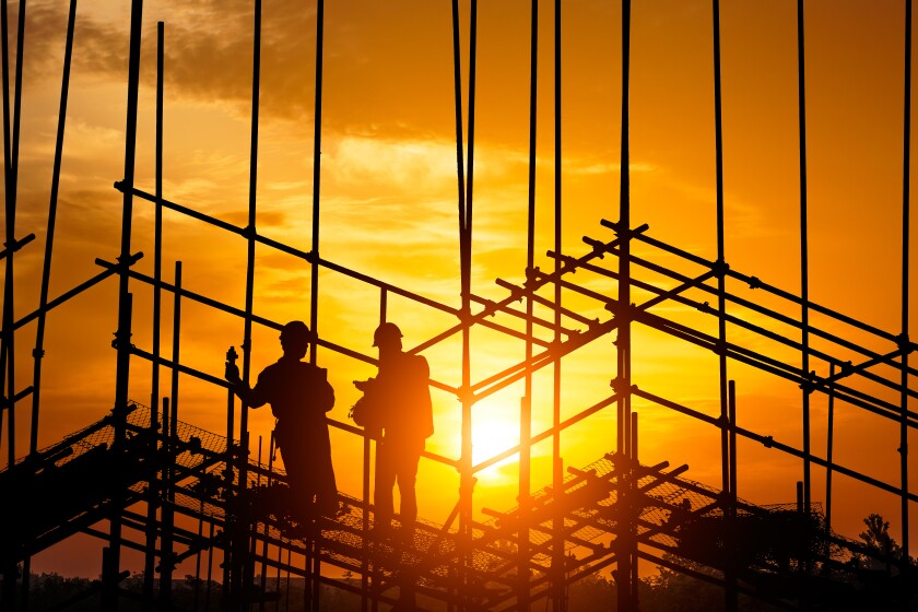 construction worker on construction site