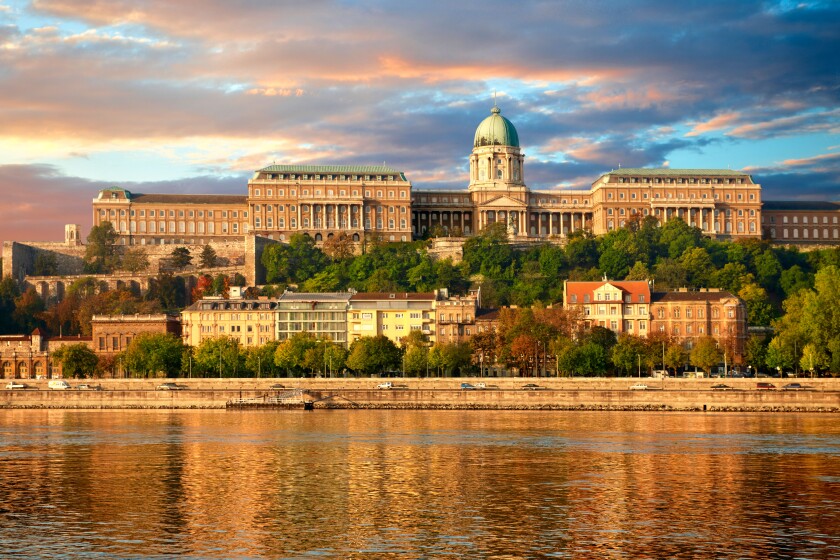 Buda Castle Hill with the Danube, Budapest, Hungary