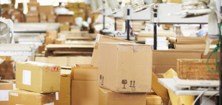 Empty Interior Of Distribution Warehouse