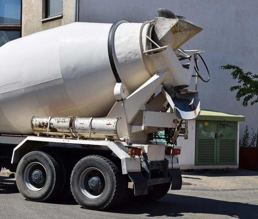 Cement mixer truck