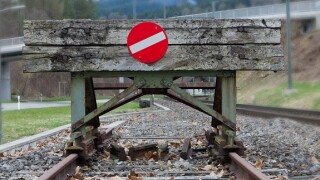 Stop sign blockage barrier from Alamy 1Mar22 575x375