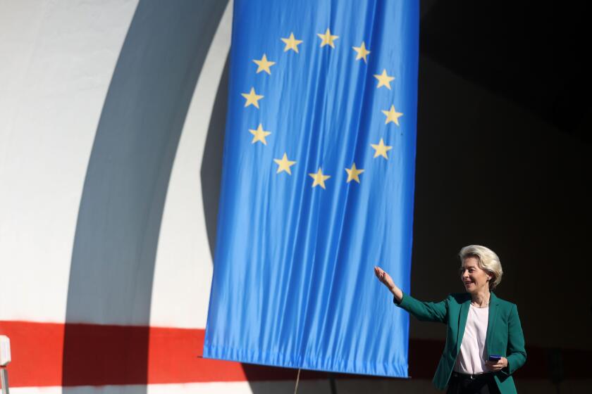 The President of the European Commission, Ursula von der Leyen opened a new part of  the highway 5c corridor , in Sarajevo, Bosnia and Herzegovina
Photo: Armin Durgut/PIXSELL Credit: Pixsell photo & video agency/Alamy Live News