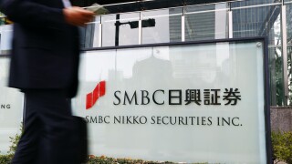SMBC Nikko sign in Tokyo from Alamy 22Feb24 575x375