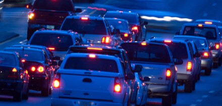 car traffic at night